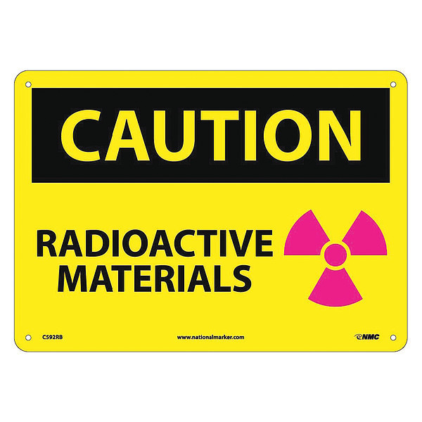 Nmc Caution Radioactive Materials Sign C592RB