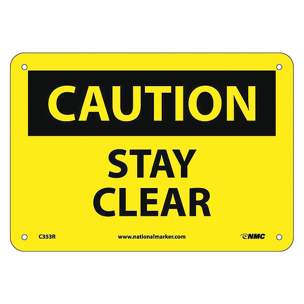 Nmc Caution Stay Clear Sign, C353R C353R
