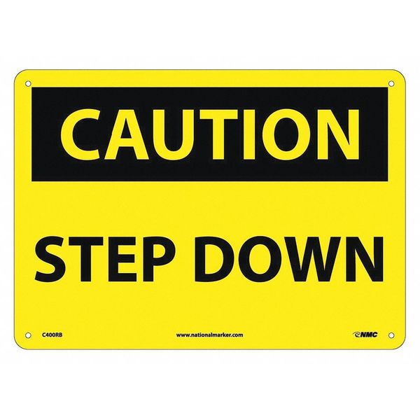 Nmc Caution Step Down Sign, C400RB C400RB