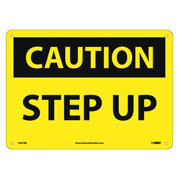 Nmc Caution Step Up Sign, C401RB C401RB