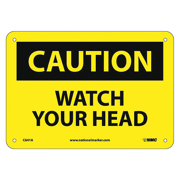 Nmc Caution Watch Your Head Sign, C641A C641A