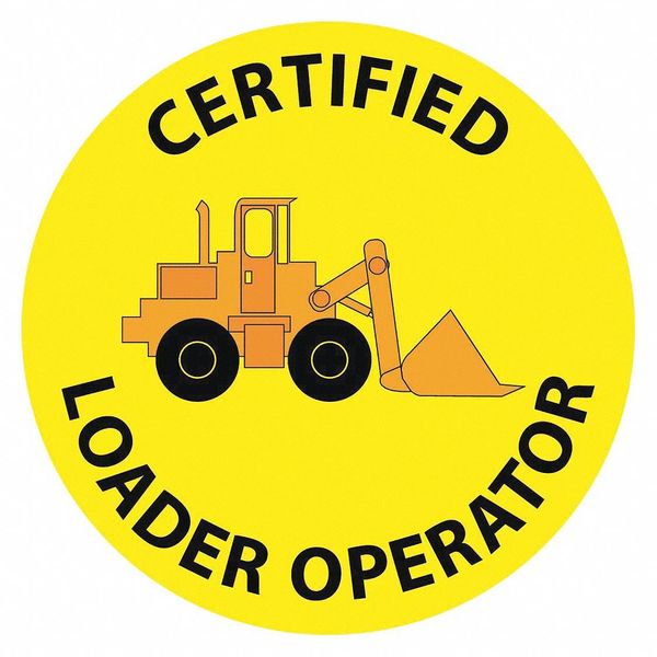 Nmc Certified Loader Operator Hard Hat Emblem, Pk25 HH113
