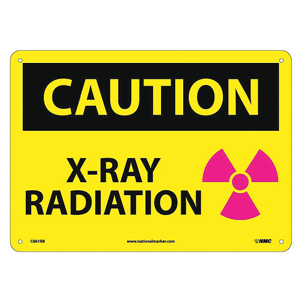 Nmc Caution X-Ray Radiation Sign C661RB