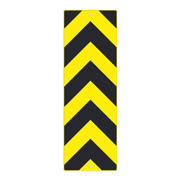Nmc Center Stripe Yellow Object Marker Sign, TM268K TM268K