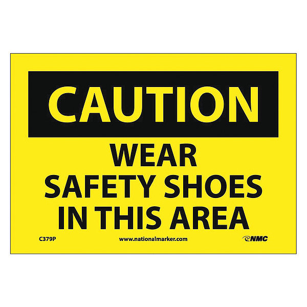 Nmc Caution Wear Safety Shoes In This Area Sign C379P