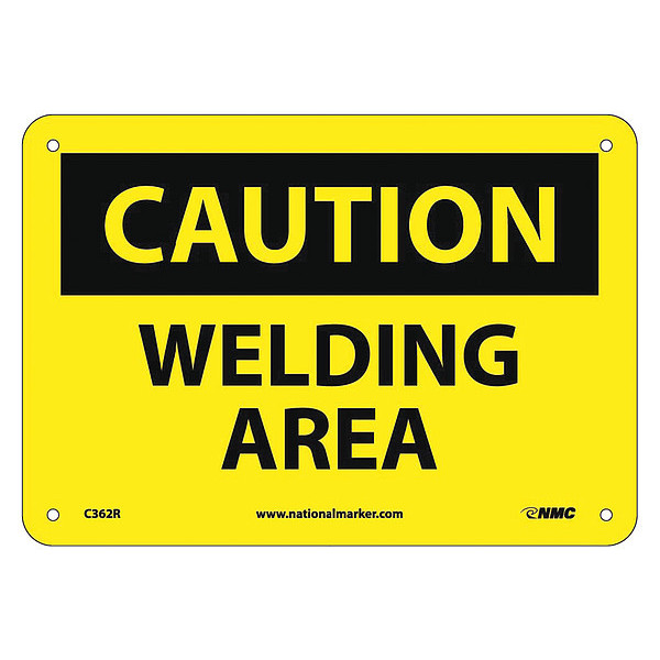 Nmc Caution Welding Area Sign C362R