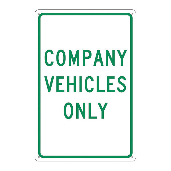 Nmc Company Vehicles Only Sign, TM138G TM138G