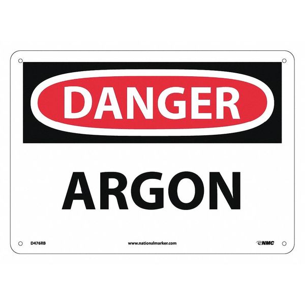 Nmc Danger Argon Sign, D476RB D476RB