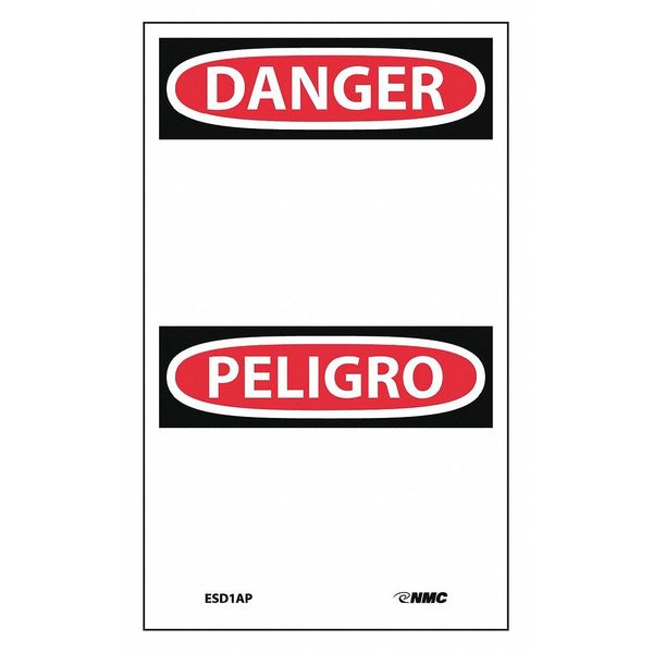 Nmc Danger / Peligro Label, Pk5 ESD1AP