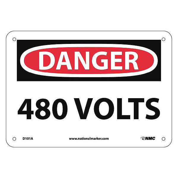 Nmc Danger 440 Volts Sign, D101A D101A