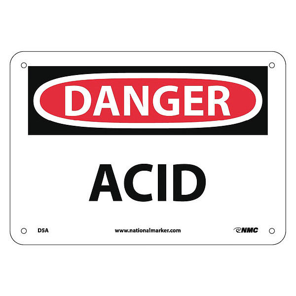 Nmc Danger Acid Sign, D5A D5A