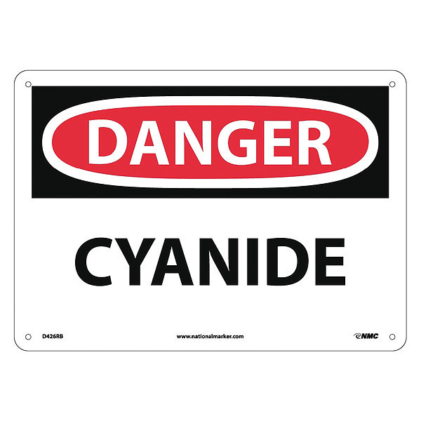 Nmc Danger Cyanide Sign, D426RB D426RB