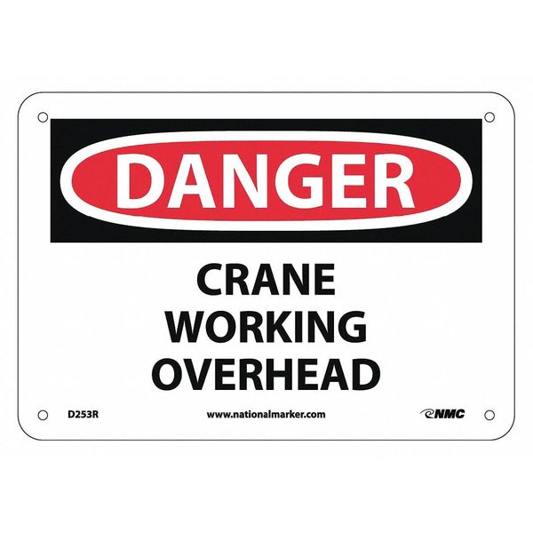 Nmc Danger Crane Working Overhead Sign D253R