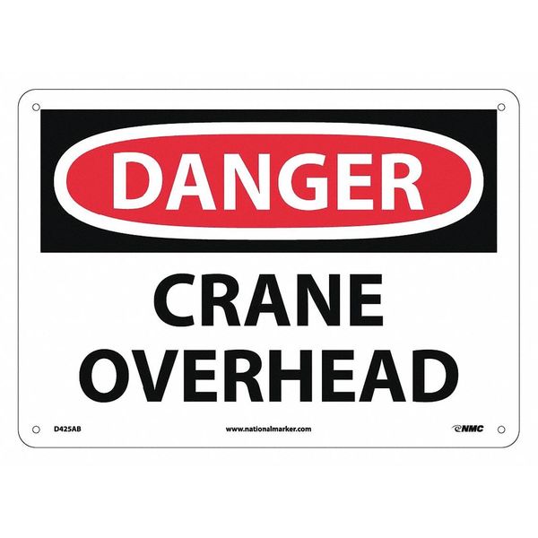 Nmc Danger Crane Overhead Sign D425AB