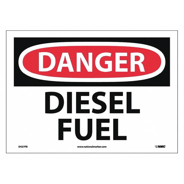 Nmc Danger Diesel Fuel Sign, D427PB D427PB