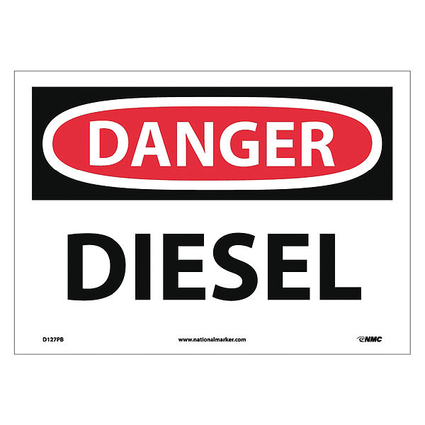 Nmc Danger Diesel Sign, D127PB D127PB