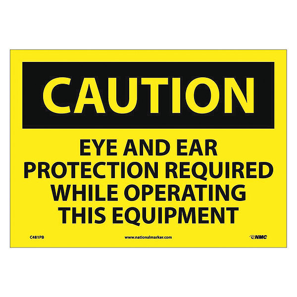Nmc Caution Multi Protection Safety Sign C481PB