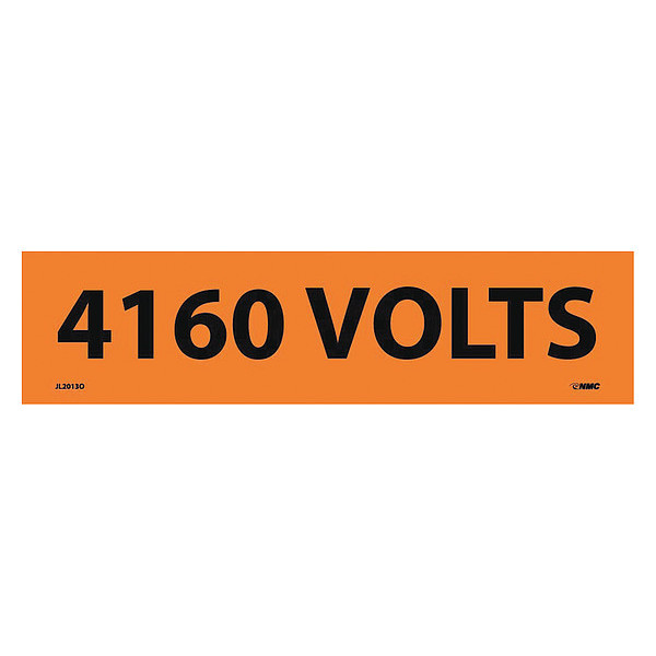 Nmc Electrical Marker, 4160 Volts, Pk25 JL2013O