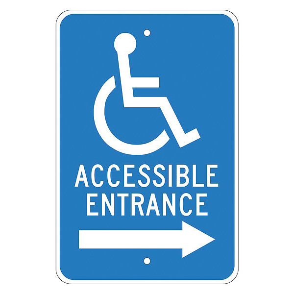 Nmc Accessible Entrance Sign, TM151J TM151J