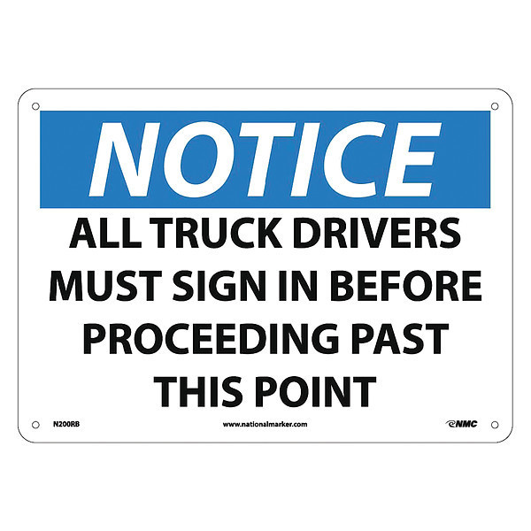 Nmc All Truck Drivers Must Sign In Before Sign, N200RB N200RB