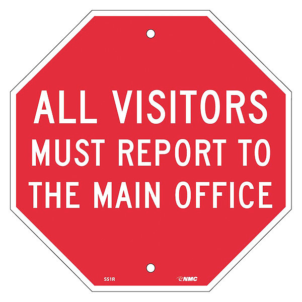Nmc All Visitors Must Report To The.. SS1R