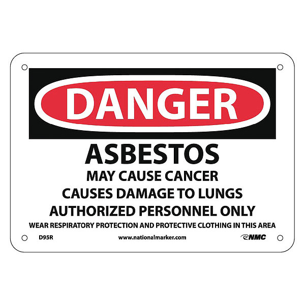 Nmc Asbestos Cancer And Lung Disease Hazard, D95R D95R