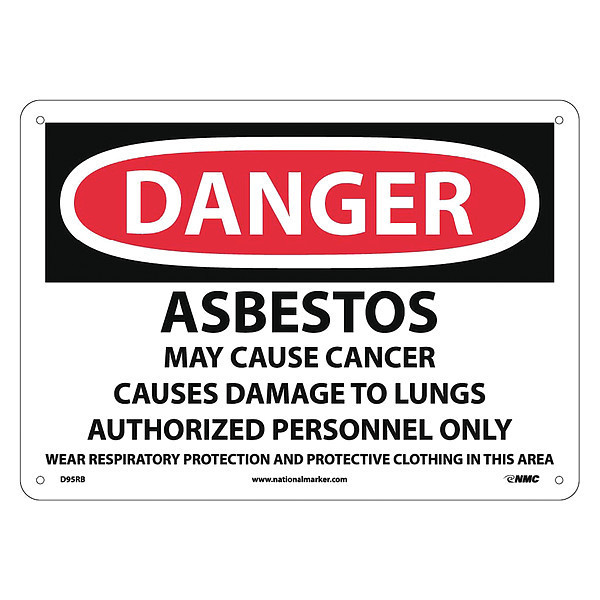 Nmc Asbestos Cancer And Lung Disease Hazard, D95RB D95RB