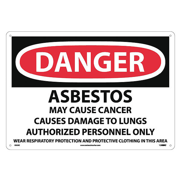 Nmc Asbestos Cancer And Lung Disease Hazard, D95RC D95RC