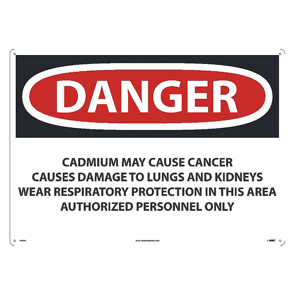 Nmc Danger Cadmium May Cause Cancer Sign, D28AD D28AD
