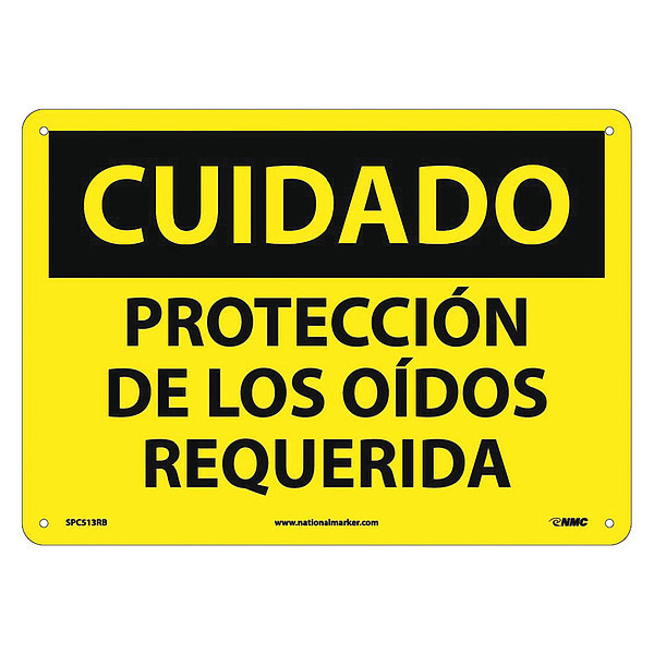 Nmc Caution Eye Protection Required Sign - Spanish SPC513RB