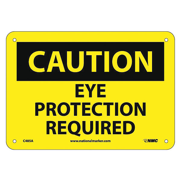 Nmc Caution Eye Protection Required Sign C485A