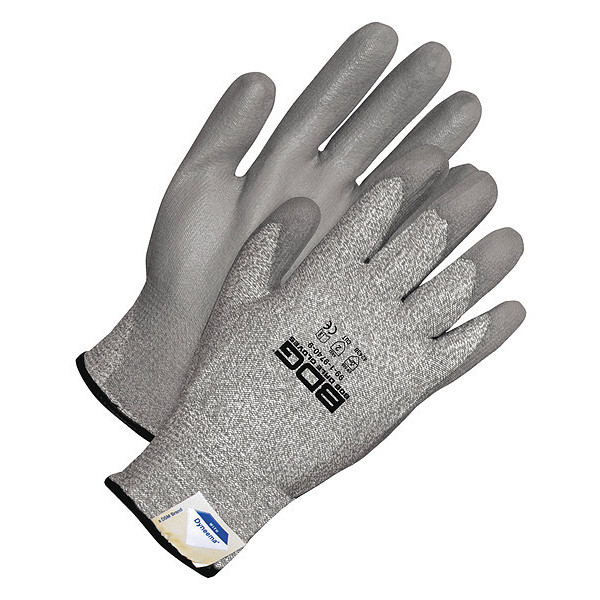 Cut & Abrasion-Resistant Gloves: Size XL, ANSI Cut 3, Polyurethane, Dyneema