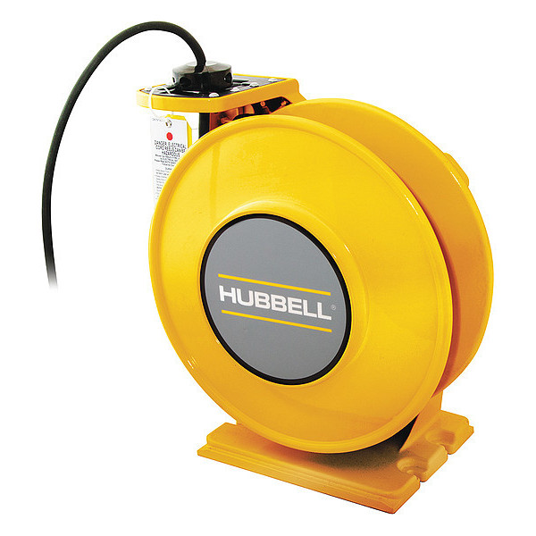 Hubbell Wiring Device-Kellems Yellow Weatherproof Reel, UL Type 4, 45 Ft, #16/4 SOW, 10 A, 600 VAC HBLW45164