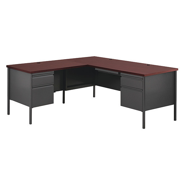 Hirsh L Shaped Desk, 72" D X 66" W X 29-1/2" H 20454