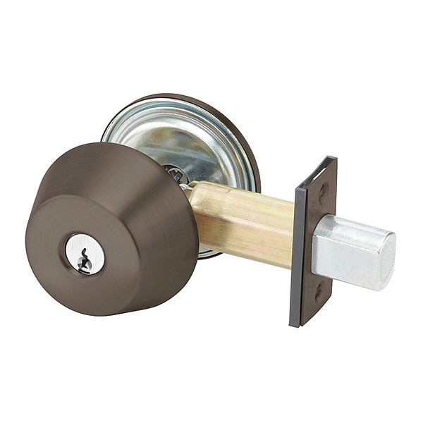 Yale Deadbolt, Cylindrical, Dark Bronze Finish D212 613E SCH C