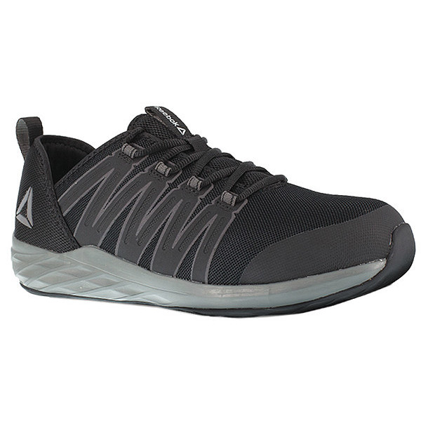 Reebok Athletic Shoe, M, 6 1/2, Black, PR RB211