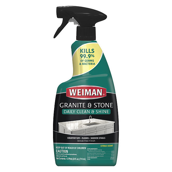 Weiman Stone Cleaner, 24 oz, Spray Bottle, PK6 109A