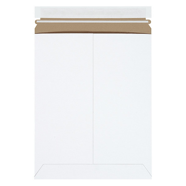 Stayflats Self-Seal Flat Mailers, 9 3/4" x 12 1/4", White, 100/Case RM5SS