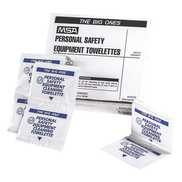 Msa Safety Respirator Wipes, Size 8" x 11 10022871