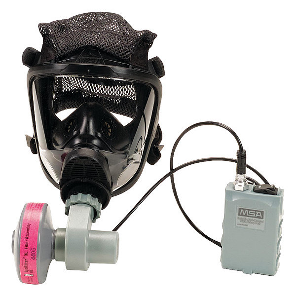 Msa Safety PAPR System, Mask-Mounted, Size L 10095197