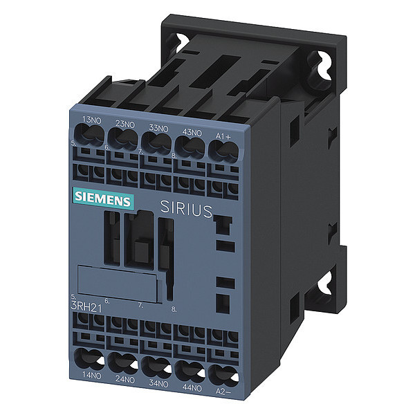 Siemens IEC Control Relay, 4NO, 24V DC, 10 A 3RH21402FB40