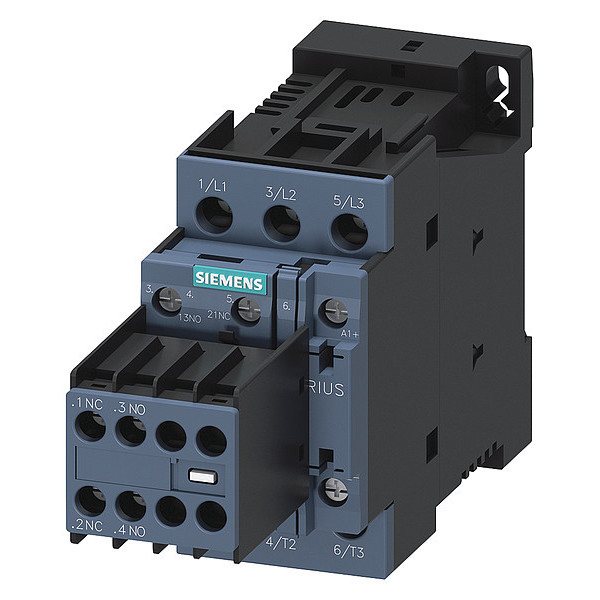 Siemens IEC PowerContactor, Non-Reversing, 24VDC 3RT20261BB44