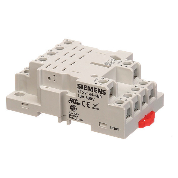 Siemens Relay Socket, Screw Clamp, 14 Pins 3TX71444E9