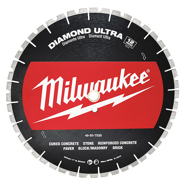 Milwaukee Tool 12 in. Diamond Ultra Segmented Concrete Cutting Blade 49-93-7535