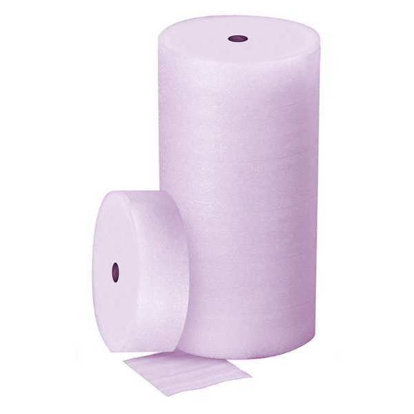 Zoro Select Packing Foam Roll, Perforated, 6" W 56KZ55