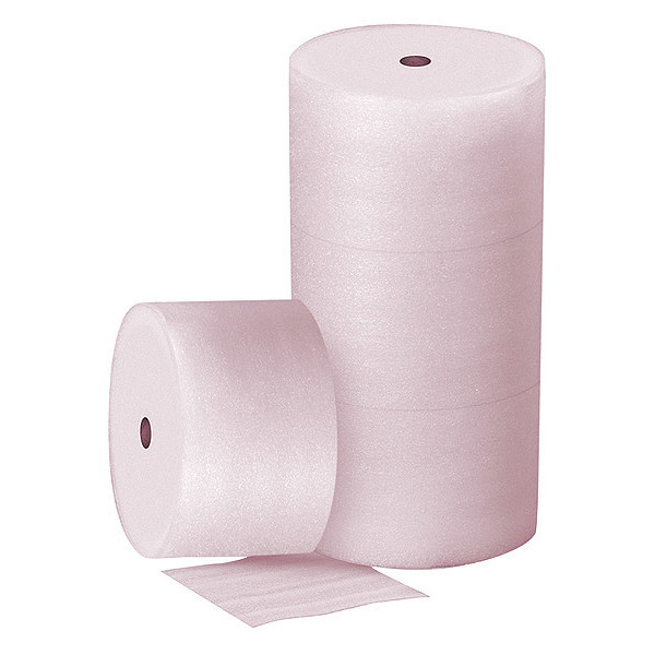 Zoro Select Packing Foam Roll, Non-Perforated, 12" W 56KZ62