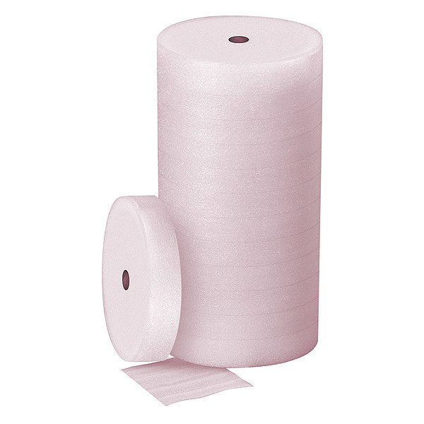 Zoro Select Packing Foam Roll, Perforated, 72" W 56KZ60