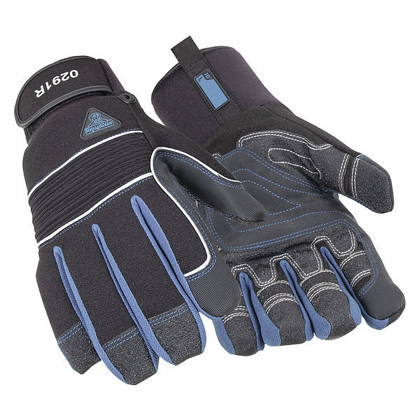 Refrigiwear Cold Protection Gloves, Black, XL, PR 0291RBLKXLG