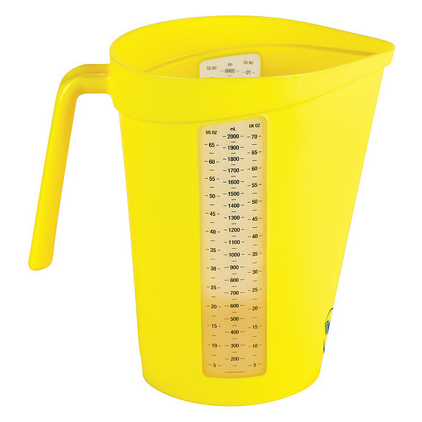 Vikan Measuring Cup, Yellow, Plastic 60006
