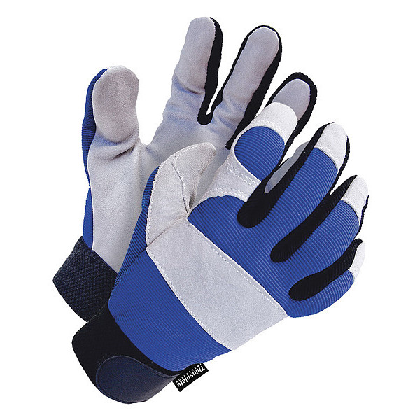 Bdg Mechanics Gloves, 2XL ( 11 ), Black/White 20-9-1200-X2L